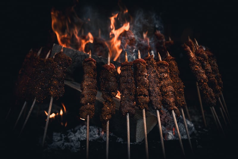 Grilling on a barbecue